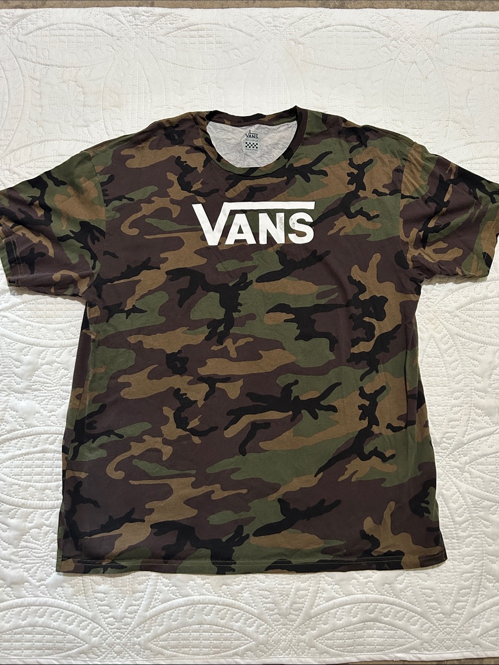 Vans - Men's Camo Logo T-Shirt Sz: xxl
